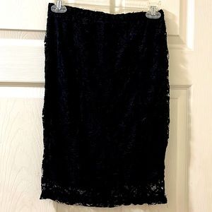 Short black Lace Skirt